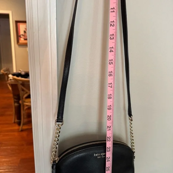 Kate Spade Black Crossbody Bag with Gold Chain - Picture 7 of 10
